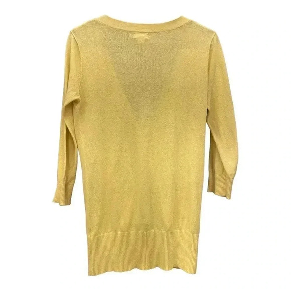 Mossimo Women’s Small Yellow Button Front Cardigan - Picture 3 of 3